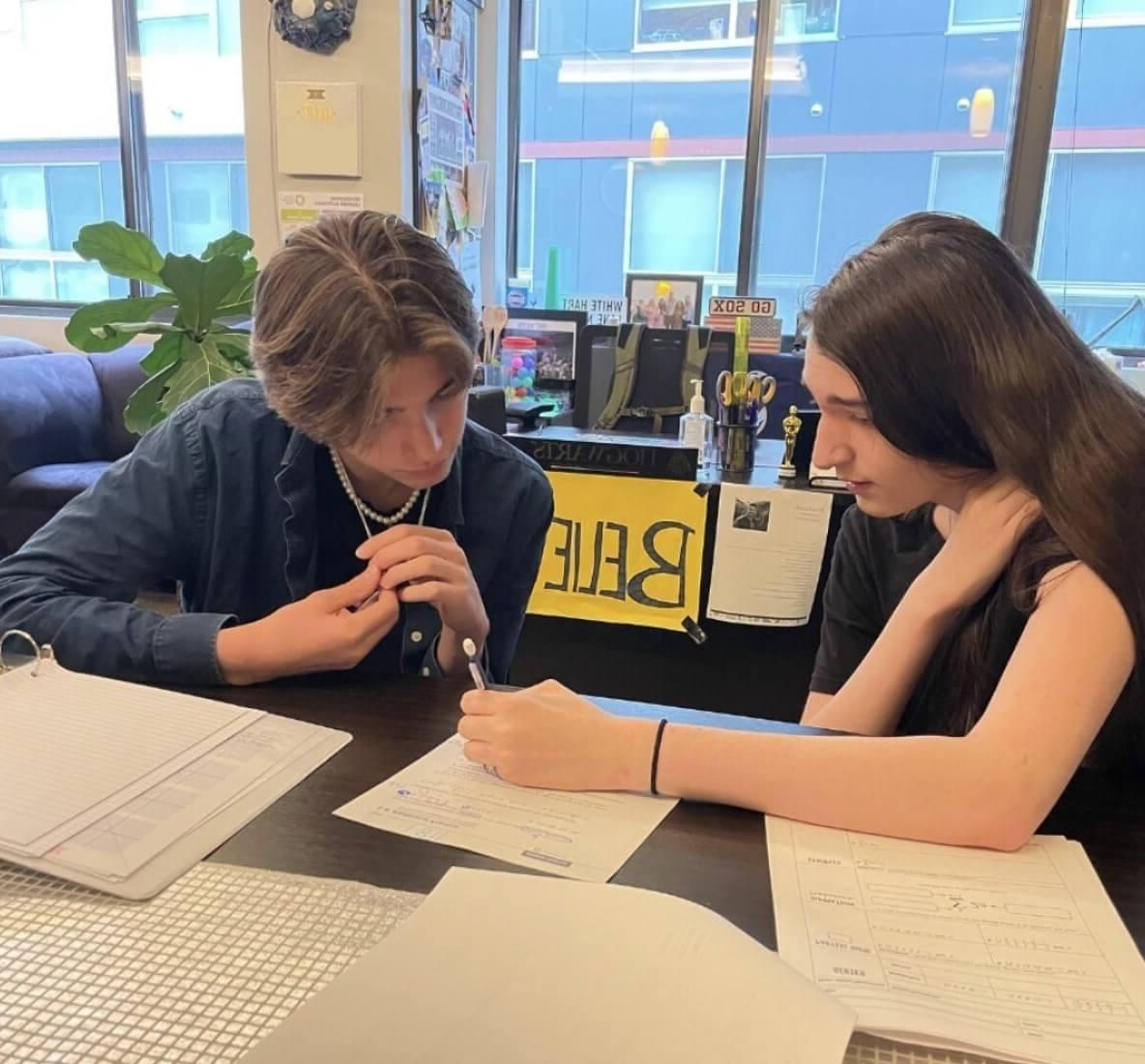 Students Studying at the Homework Café